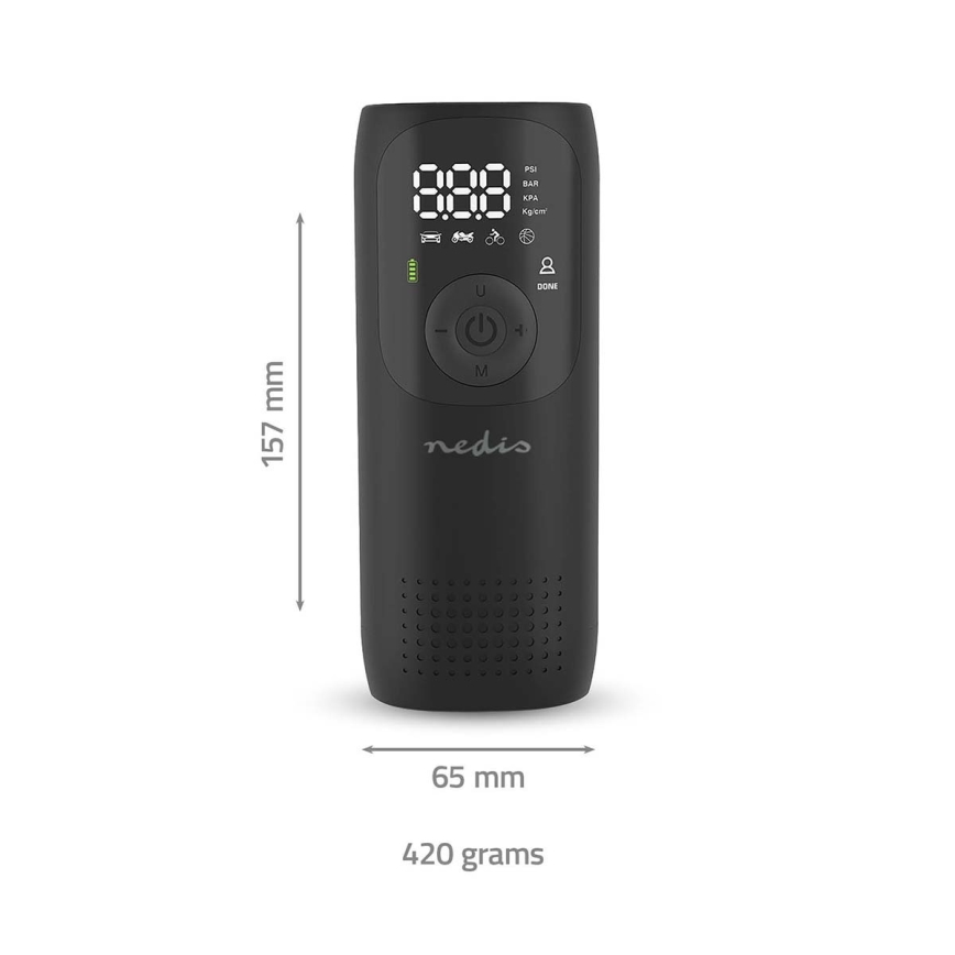 Digitālais kabatas kompresors 4000 mAh 5V
