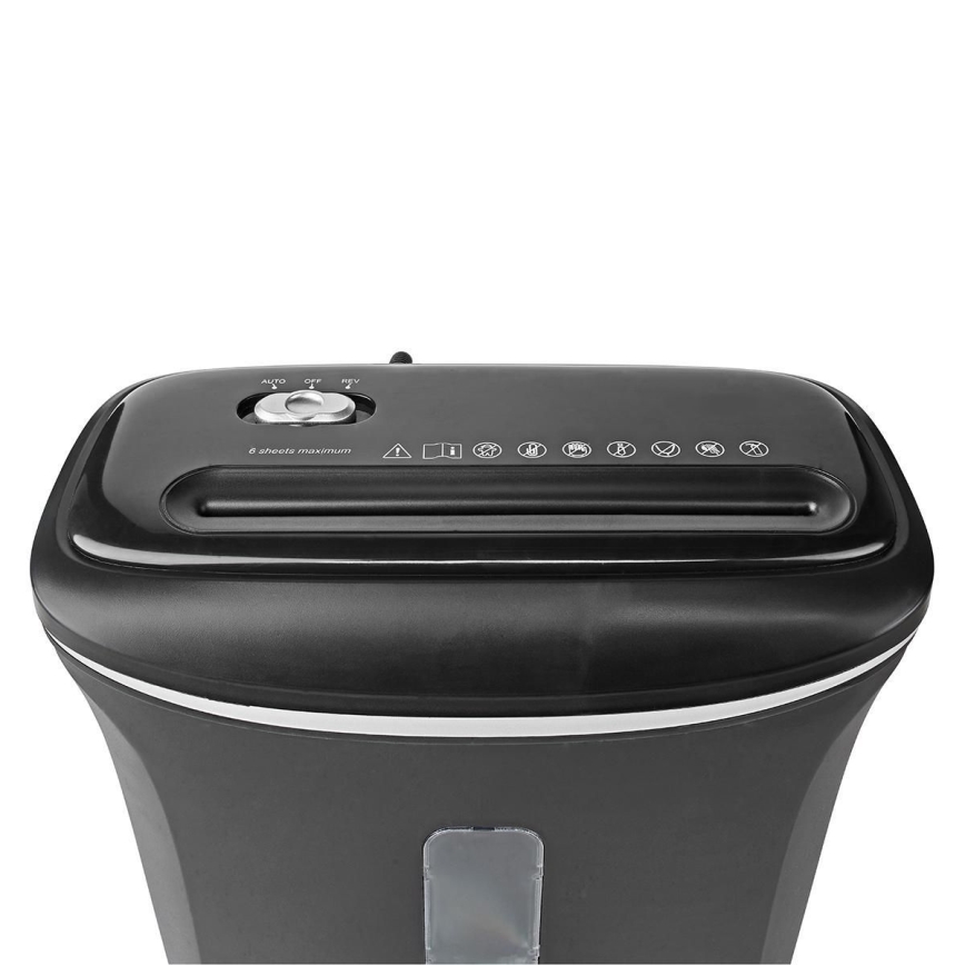 Papīra smalcinātājs A4 tilpums 12 l 230V melna