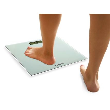 Digitālās personīgās svari 1xCR2032 balti