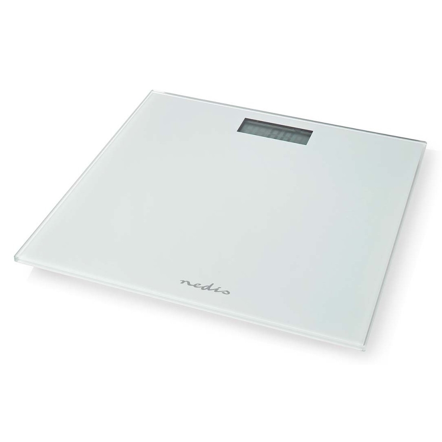 Digitālās personīgās svari 1xCR2032 balti