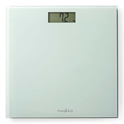 Digitālās personīgās svari 1xCR2032 balti