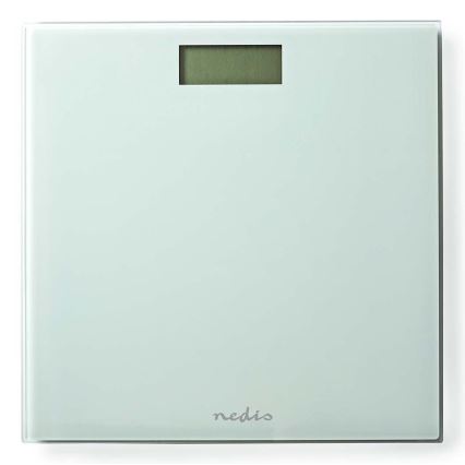 Digitālās personīgās svari 1xCR2032 balti