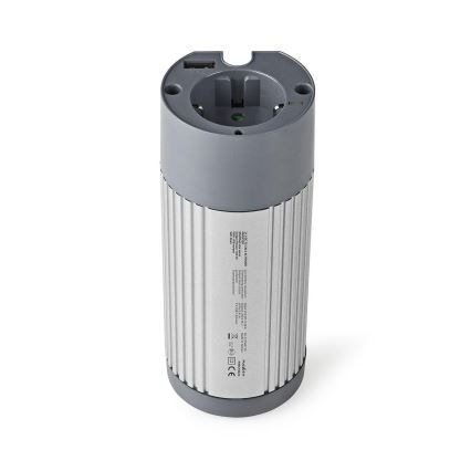 Sprieguma pārveidotājs 100W/24/230V + USB