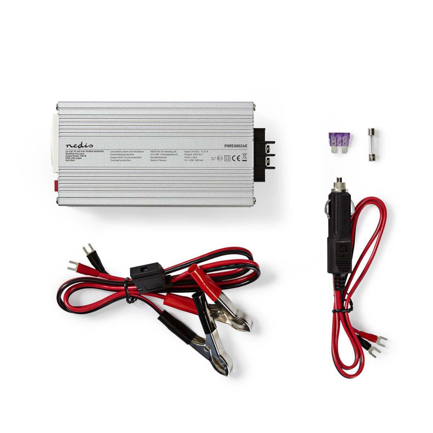 Sprieguma pārveidotājs 300W/24/230V