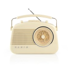 Nedis RDFM5000BG − FM Radio 4,5W/230V bēšs