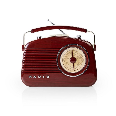 Nedis RDFM5000BN − FM Radio 4,5W/230V brūns