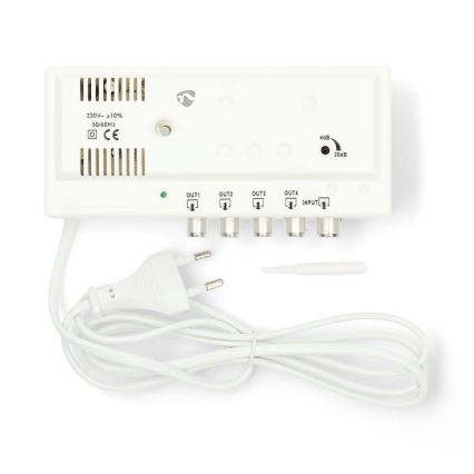 4 joslu antenas pastiprinātājs 230V