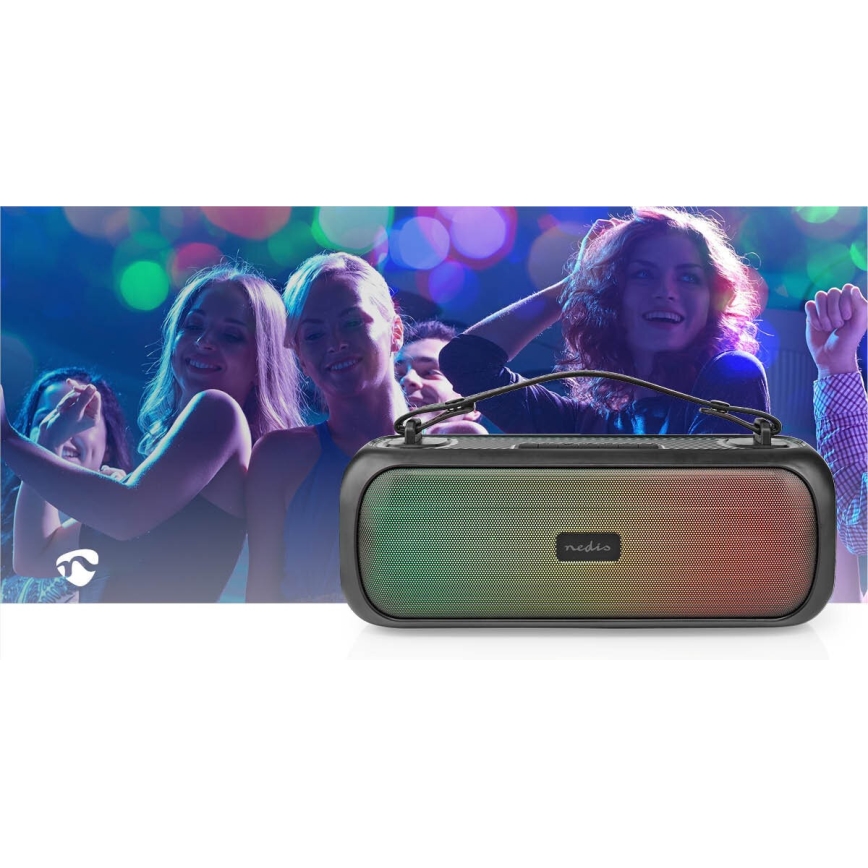 LED RGB Uzlādējams skaļrunis 45W/3000 mAh IPX5