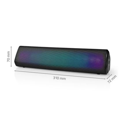 LED RGB Uzlādējams skaļrunis 18W/1200 mAh