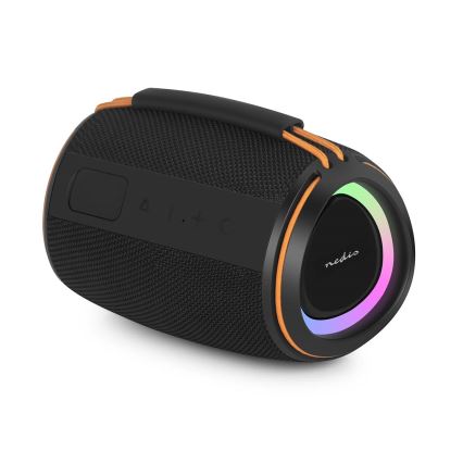 LED uzlādējamais skaļrunis 40 W/1200 mAh IPX4, melns