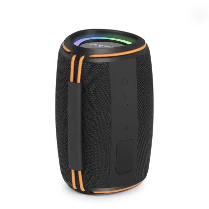 LED uzlādējamais skaļrunis 40 W/1200 mAh IPX4, melns