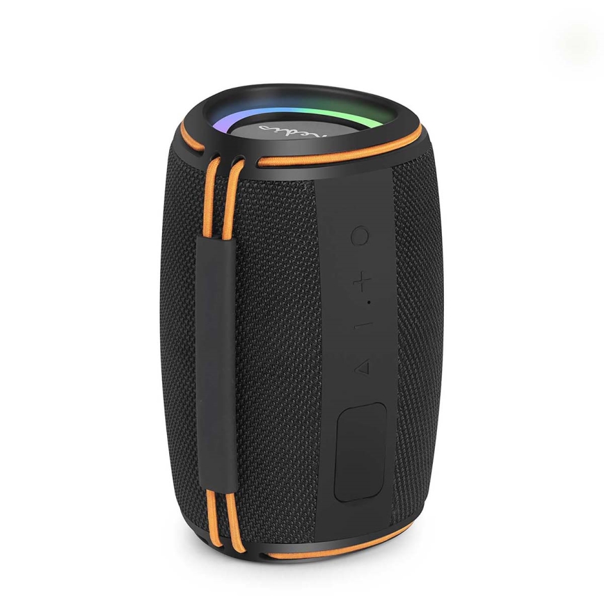 LED uzlādējamais skaļrunis 40 W/1200 mAh IPX4, melns