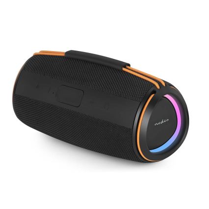 LED uzlādējamais skaļrunis 60W/2000 mAh IPX4 melns