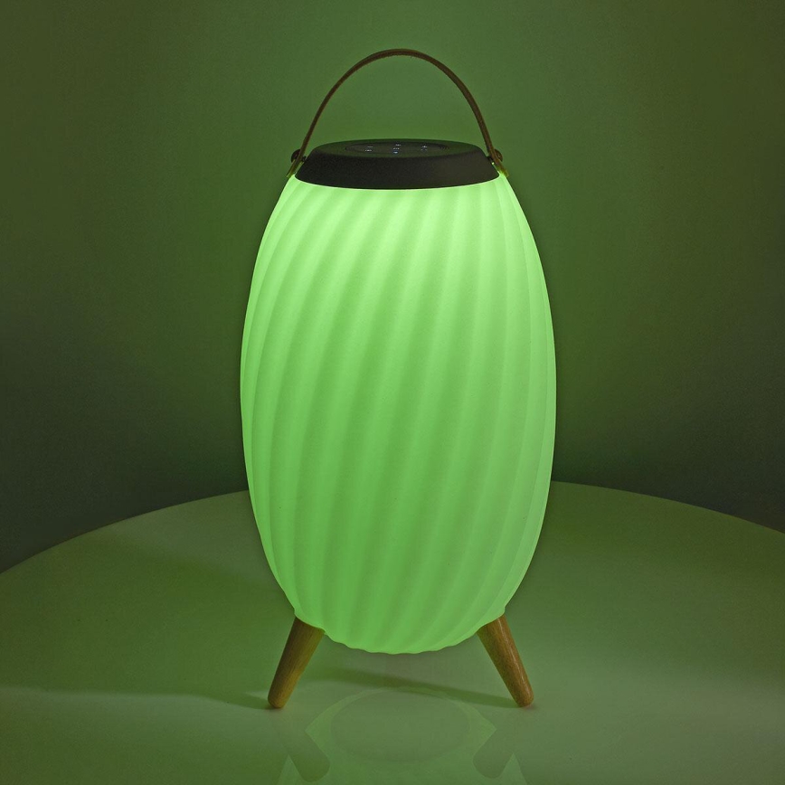 LED RGB Uzlādējama galda lampa ar skaļruni 60W/2200 mAh IPX5