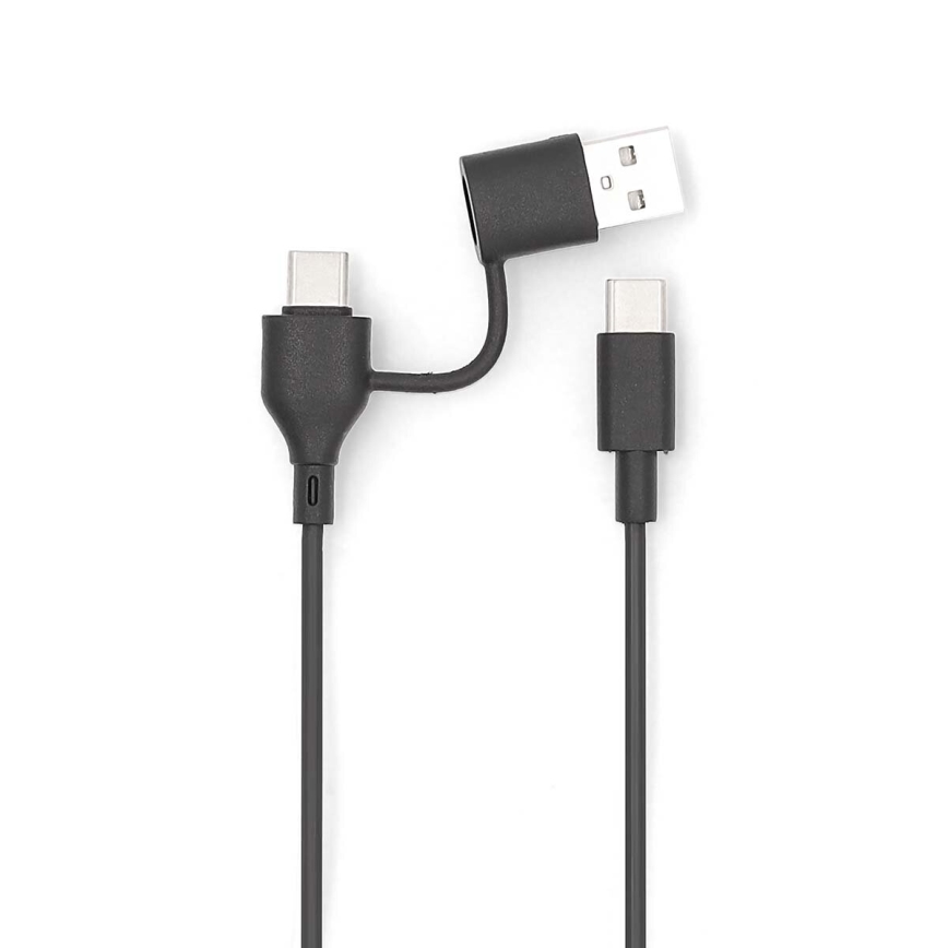 Lādētājakumulators 2in1 magnētisks ar bezvadu uzlādi MagSafe 5000 mAh melns