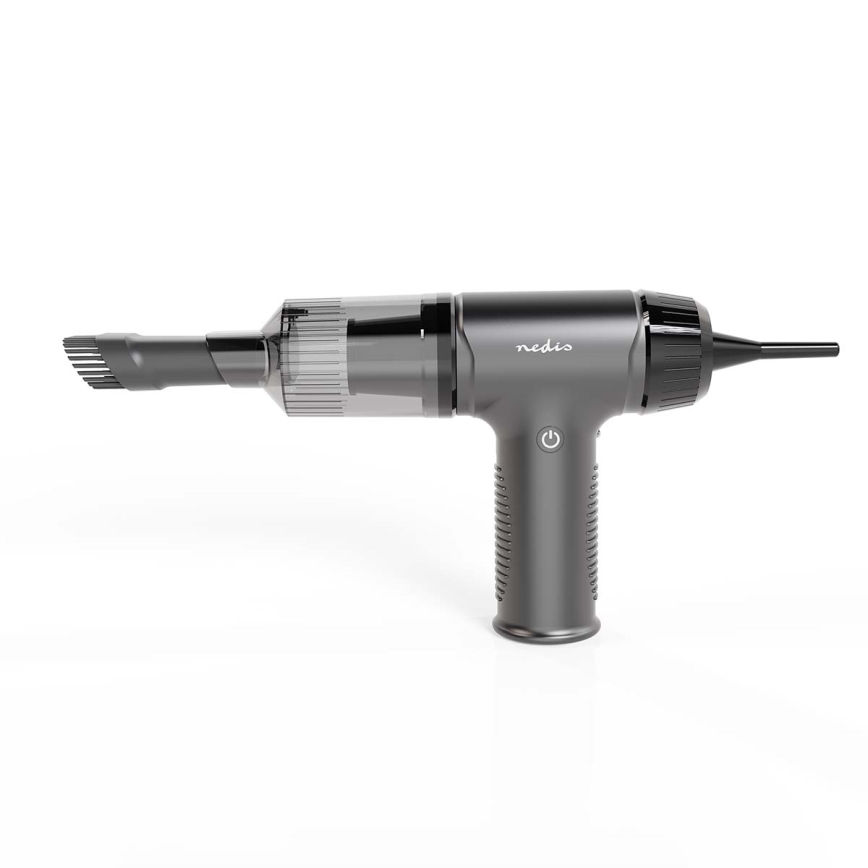 Uzlādējams rokas putekļu sūcējs 2in1 90W/6000 mAh pelēka/melna