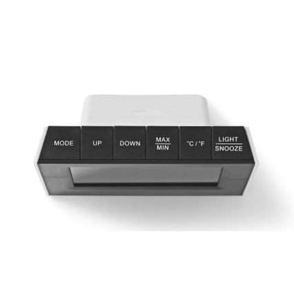Meteostacija ar krāsainu LCD displeju 230V/3xAAA + 2xAA melna
