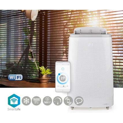 Viedais mobilais gaisa kondicionieris 3in1, ieskaitot visus piederumus 1800W/230V 16000 BTU Wi-Fi + tālvadības pults