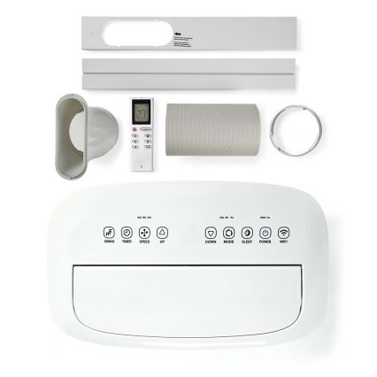 Viedais mobilais gaisa kondicionieris 3in1, ieskaitot visus piederumus 1800W/230V 16000 BTU Wi-Fi + tālvadības pults