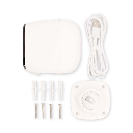 Viedā āra uzlādējams kamera ar sensoru SmartLife 4MP Quad HD 1440p 5V/5200mAh Wi-Fi Tuya IP66