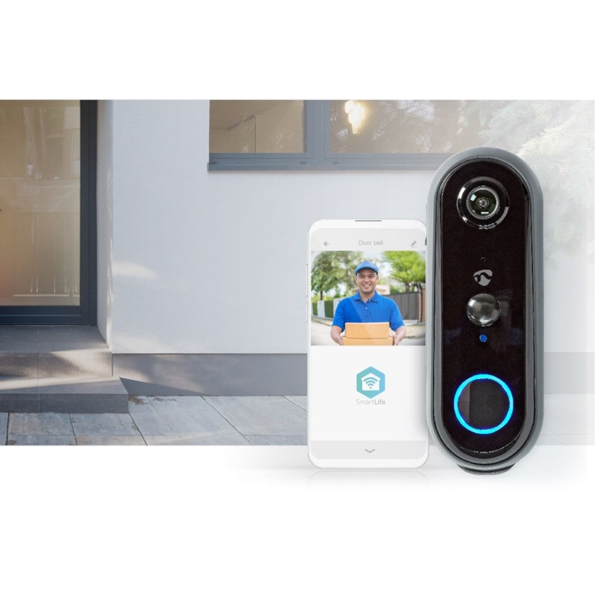 Video durvju zvans ar kustību sensoru Full HD 1080p 5200 mAh Wi-Fi IP54