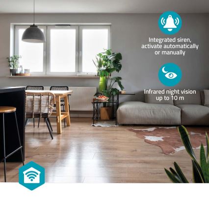 Viedā kamera Smartlife 5V 3MP Full HD 1296p Wi-Fi Tuya