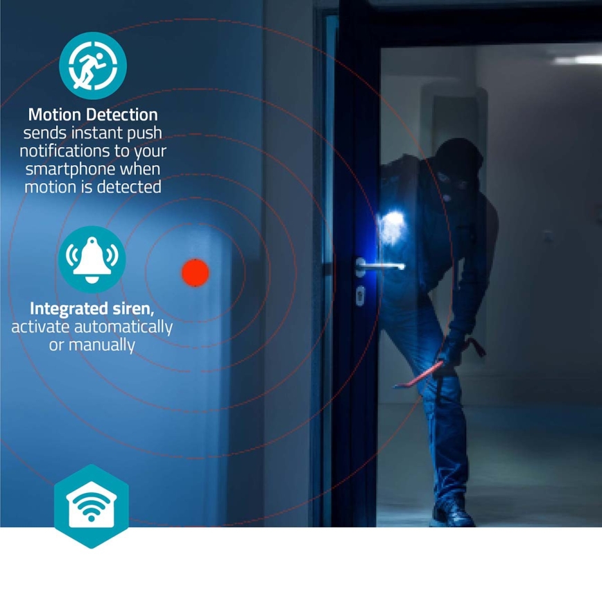 Smartlife viedā kamera 5V 3 MP Full HD 1296p Wi-Fi Tuya