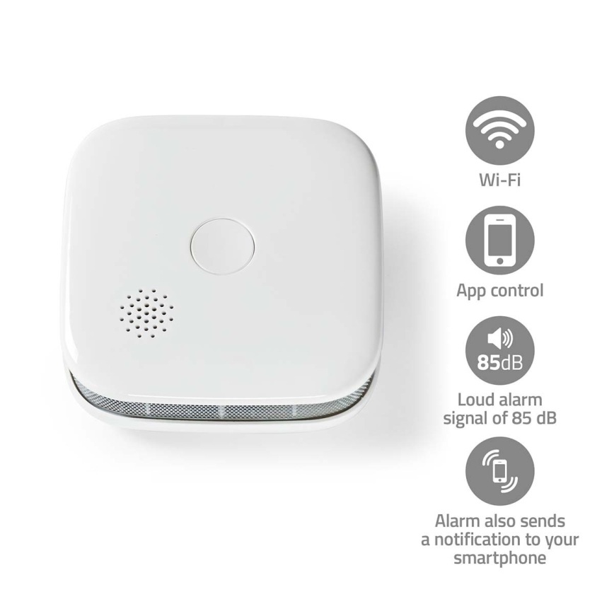 Dūmu detektors SmartLife 3V/1xCR123A Wi-Fi Tuya