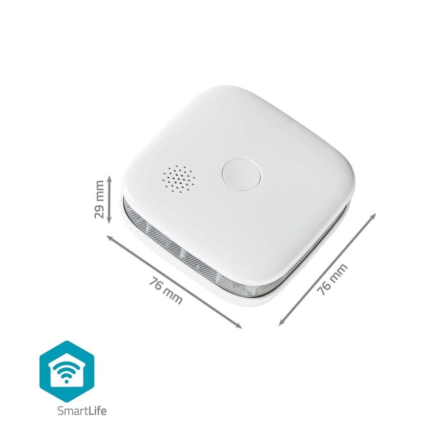 KOMPLEKTS 3x Dūmu detektors SmartLife 3V/1xCR123A Wi-Fi Tuya