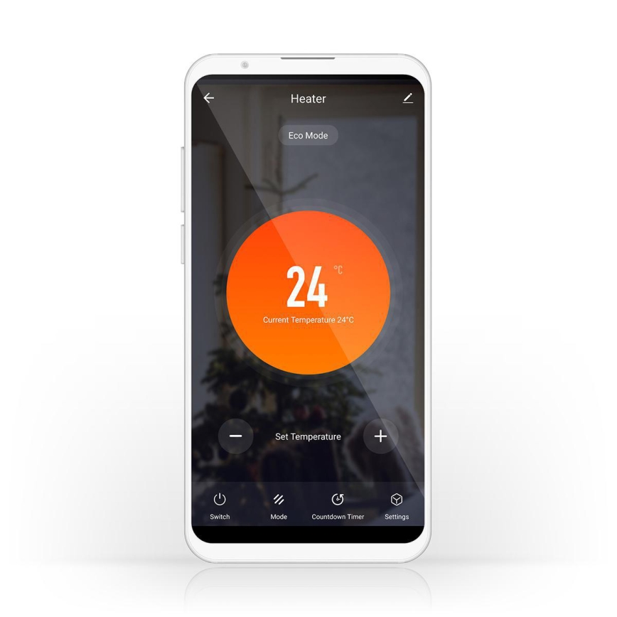 Elektriskais tiešsildītājs/konvektors 2000W/230V Wi-Fi IP24 termostats
