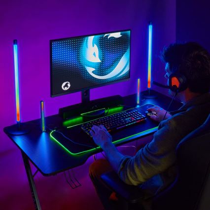 KOMPLEKTS 2x LED RGBIC Aptumšojama galda lampa SmartLife LED/36W/230V 55 cm 2700-6500K Wi-Fi Tuya + tālvadības pults