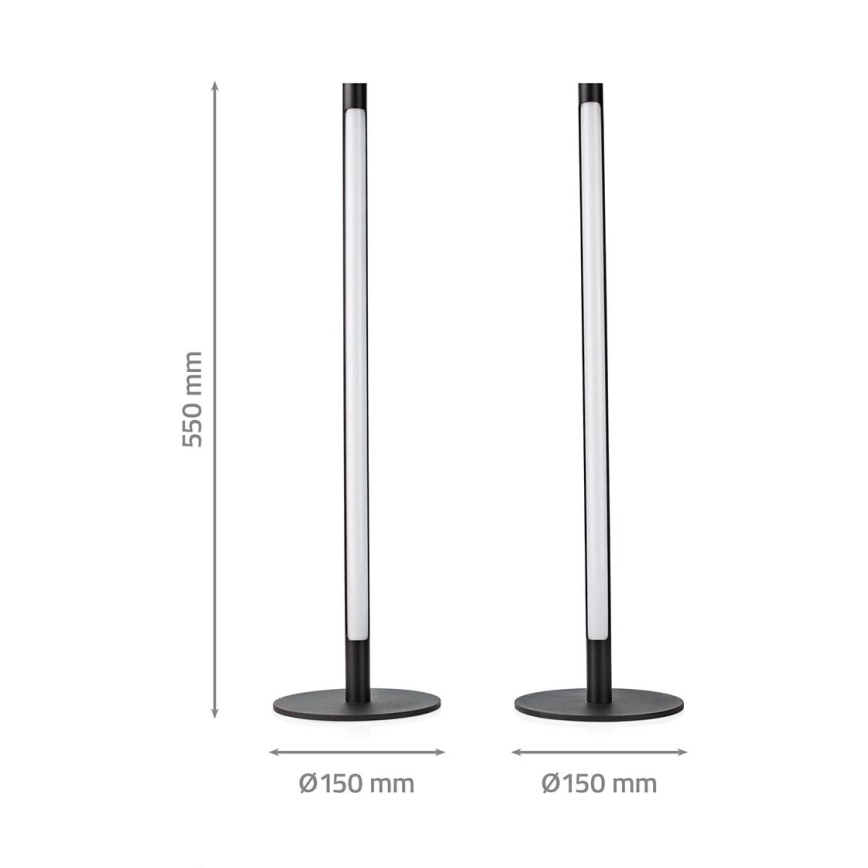 KOMPLEKTS 2x LED RGBIC Aptumšojama galda lampa SmartLife LED/36W/230V 55 cm 2700-6500K Wi-Fi Tuya + tālvadības pults