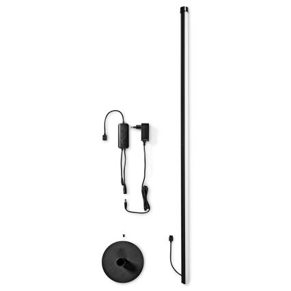 LED RGBIC Aptumšojama grīdas stāvlampa Smartlife LED/10W/230V 100,5 cm 2700-6500K Wi-Fi Tuya + tālvadības pults