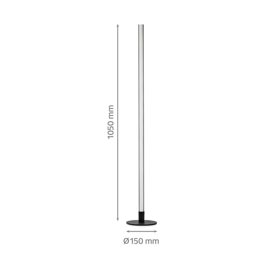 LED RGBIC Aptumšojama grīdas stāvlampa Smartlife LED/10W/230V 100,5 cm 2700-6500K Wi-Fi Tuya + tālvadības pults