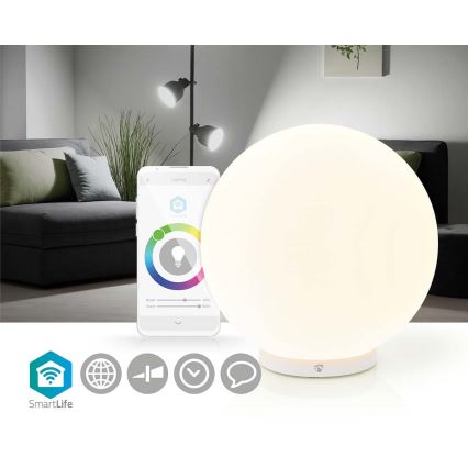 LED RGBW Aptumšojama galda lampa SmartLife LED/5W/5V Wi-Fi 2700-6500K