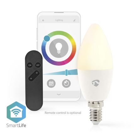 LED RGB Aptumšojama spuldze Smartlife E14/4,9W/230V Wi-Fi 2700-6500K