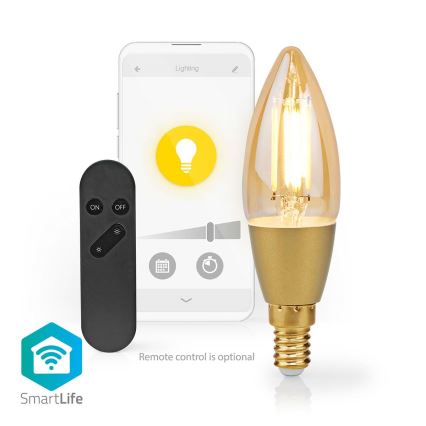 LED Aptumšojama spuldze Smartlife E14/4,9W/230V 1800-3000K Wi-Fi Tuya