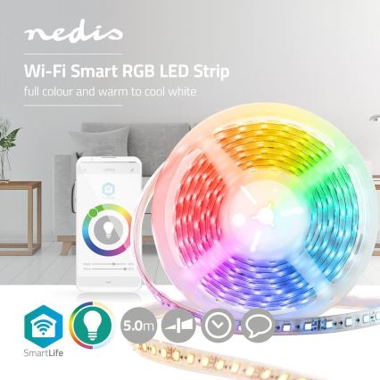 LED RGB Smart Wi-Fi josla LED/15W/230V 2700 - 6500K 5 m