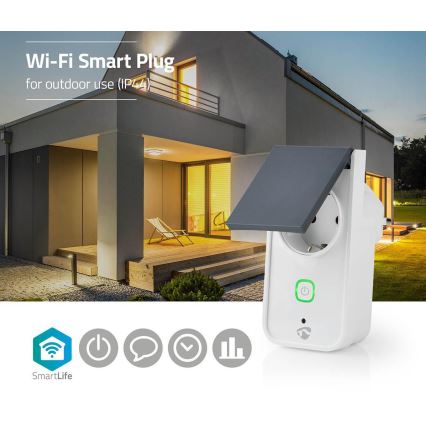 Viedā āra kontaktligzda 3680W/230V/Tips F SCHUKO/16A Wi-Fi IP44