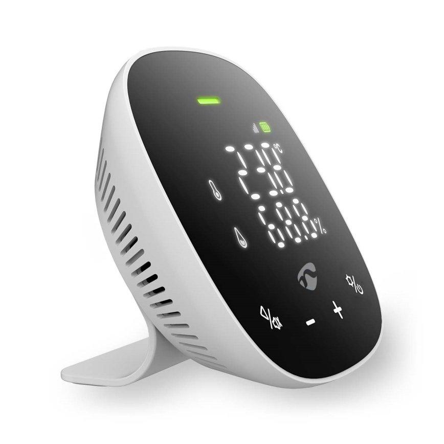 Viedais gaisa kvalitātes monitors ar LED ekrāns SmartLife Wi-Fi