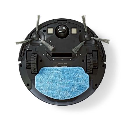 Gudrs robotu putekļsūcējs ar mopu 28W/2500 mAh Wi-Fi melns + tālvadības pults