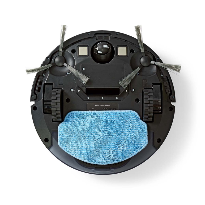 Gudrs robotu putekļsūcējs ar mopu 28W/2500 mAh Wi-Fi melns + tālvadības pults