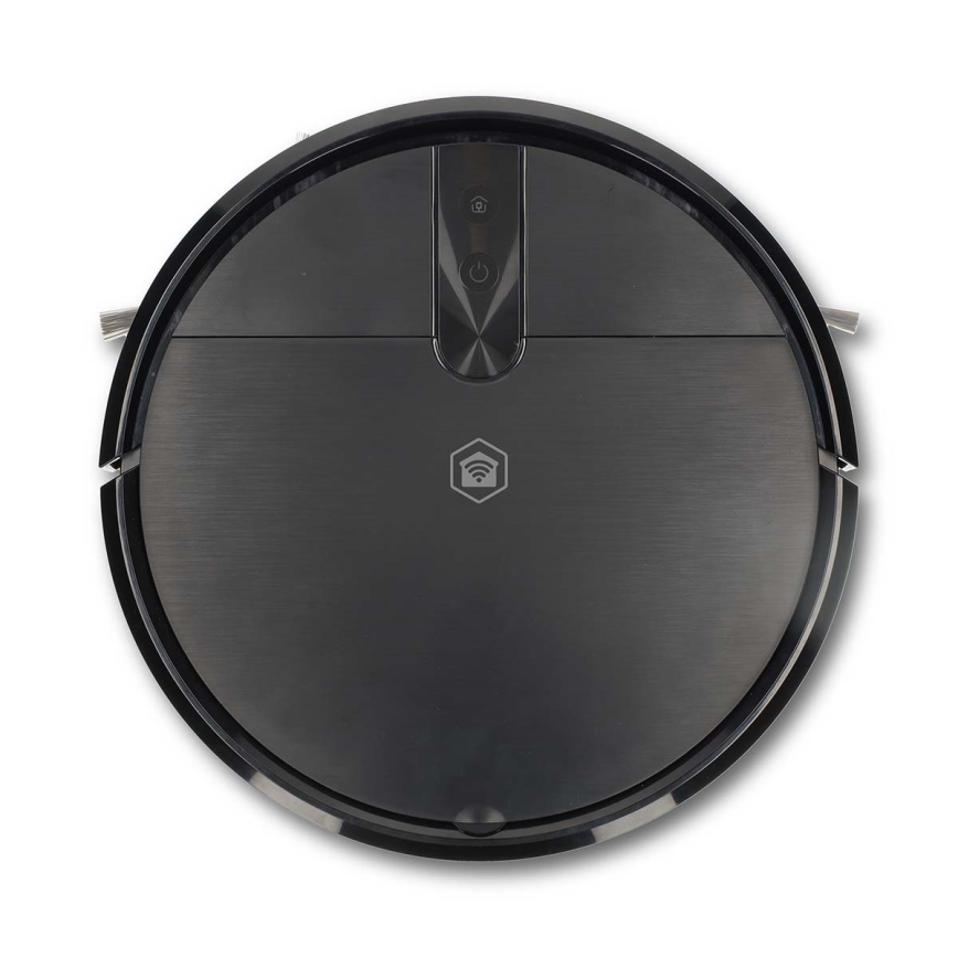 Viedais robotu putekļsūcējs ar mopu SmartLife 2600 mAh Wi‑Fi Tuya melns + tālvadības pults