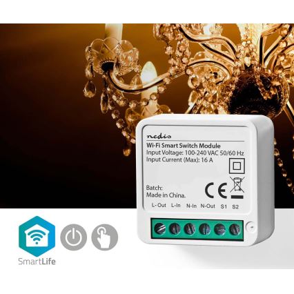 Viedais slēdzis SmartLife Wi-Fi 230V