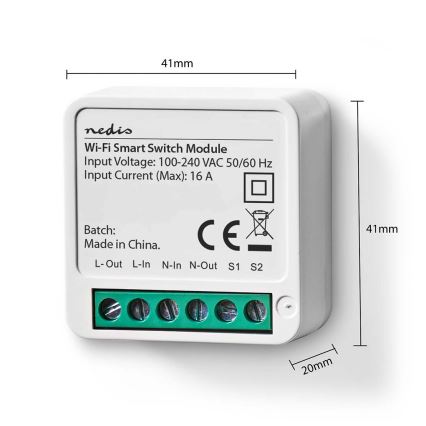 Viedais slēdzis SmartLife Wi-Fi 230V