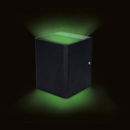 LED RGBW regulējams āra sienas gaismeklis SmartLife LED/12W/230V IP65 Wi-Fi Tuya melns