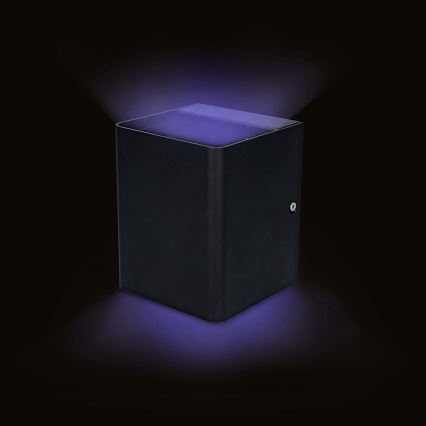 LED RGBW regulējams āra sienas gaismeklis SmartLife LED/12W/230V IP65 Wi-Fi Tuya melns