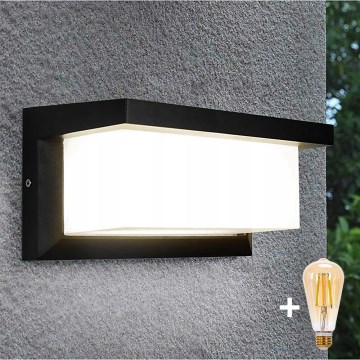 NEELY LED āra sienas gaismeklis ar regulējamu spilgtumu 1xE27/6W/230V 2700-6500K IP54 melns