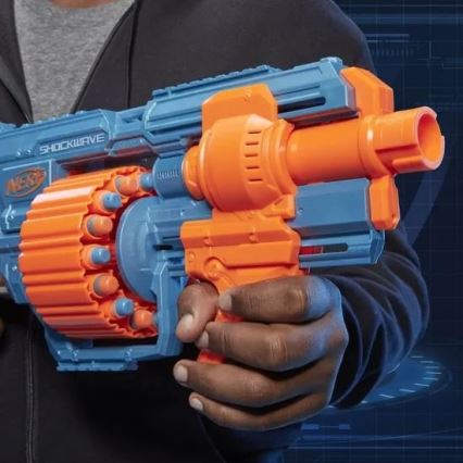 Nerf - Bērnu pistole Elite 2.0 Shockwave RD-15 Blaster ar piederumiem