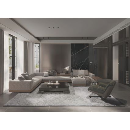 Neslīdīgs paklājs MODENA NEW 120x160 cm gaiši pelēks